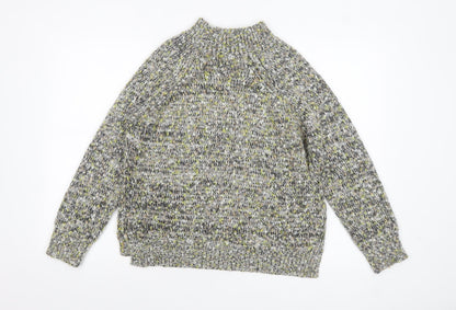 Tu Women’s Multicoloured Chunky Knit High Neck Jumper Size 10