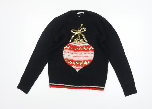 Womens UK Size 8 TU Black Pullover Jumper