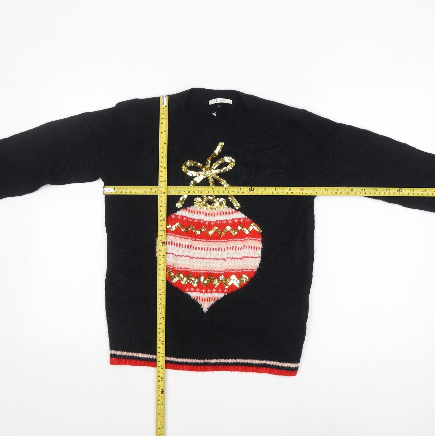 Womens UK Size 8 TU Black Pullover Jumper