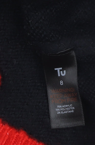 Womens UK Size 8 TU Black Pullover Jumper