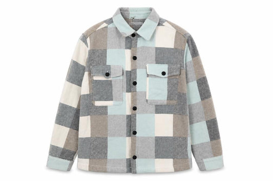 Zara Women Multicoloured Check Cotton Blend Shacket XL