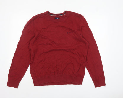 Mens UK Size L Ben Sherman Red Pullover Jumper