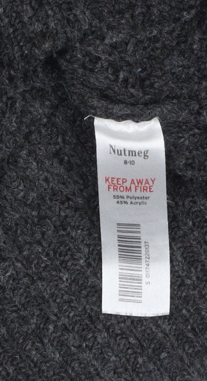 Womens UK Size 8-10 Nutmeg Grey Pullover Jumper