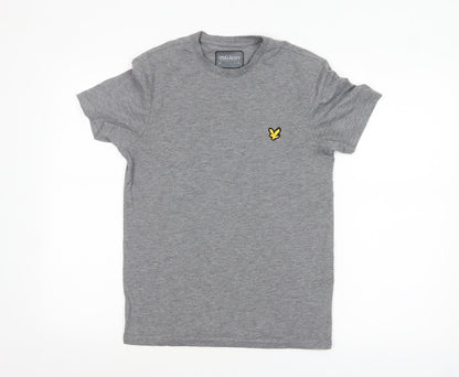 Lyle & Scott Men's Grey XS Crew Neck Cotton Blend T-Shirt
