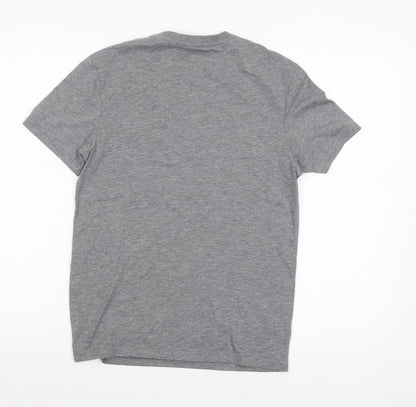 Lyle & Scott Men's Grey XS Crew Neck Cotton Blend T-Shirt