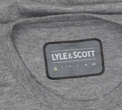 Lyle & Scott Men's Grey XS Crew Neck Cotton Blend T-Shirt