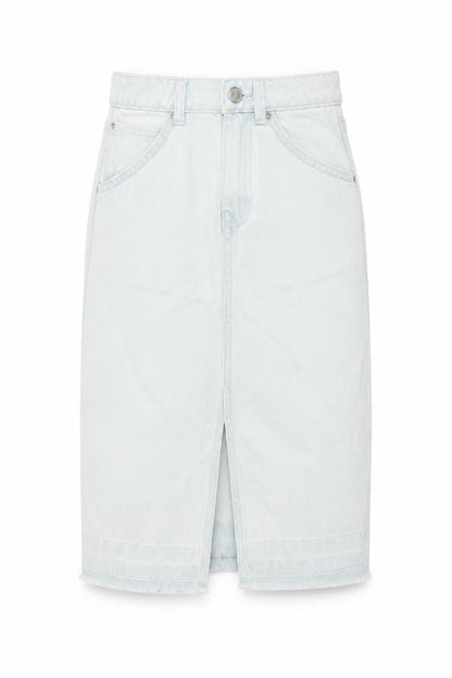 Girls UK Size 7-8 Years Marks and Spencer Straight & Pencil Denim Skirt