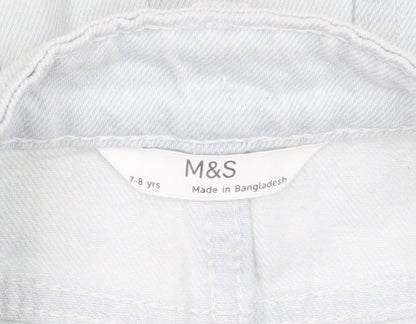 Girls UK Size 7-8 Years Marks and Spencer Straight & Pencil Denim Skirt