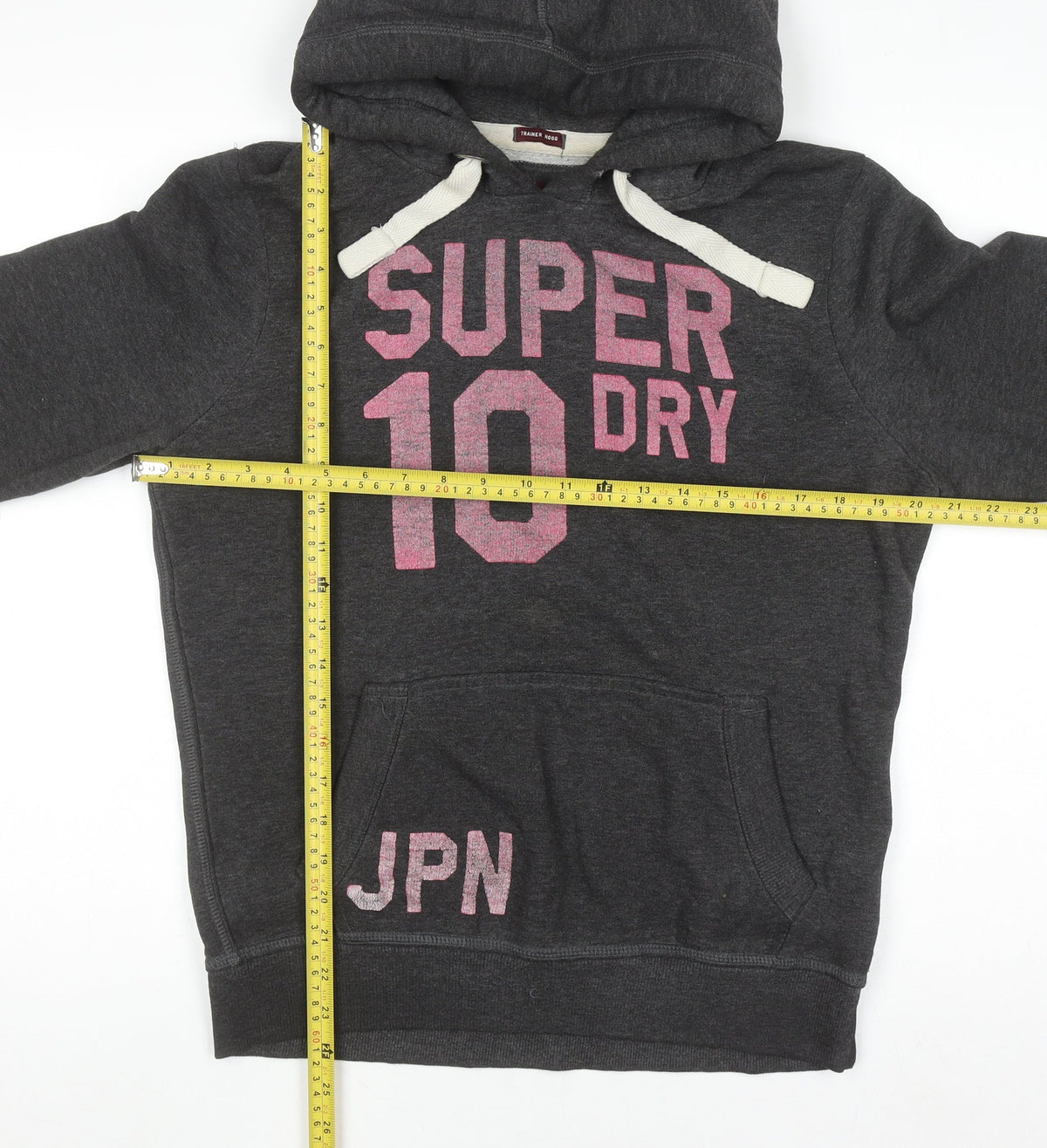 Womens UK Size XL Superdry Grey Pullover Hoodie