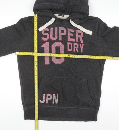 Womens UK Size XL Superdry Grey Pullover Hoodie