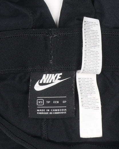 Nike Womens Black XS Leggings Gold Logo Stretch Activewear Trousers