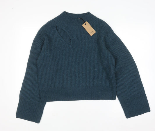 Womens UK Size S Hush Blue Pullover Jumper