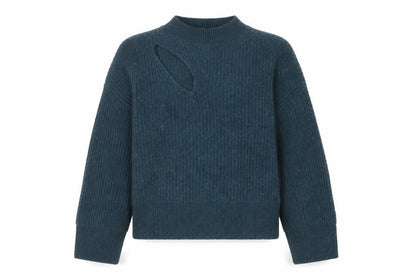 Womens UK Size S Hush Blue Pullover Jumper