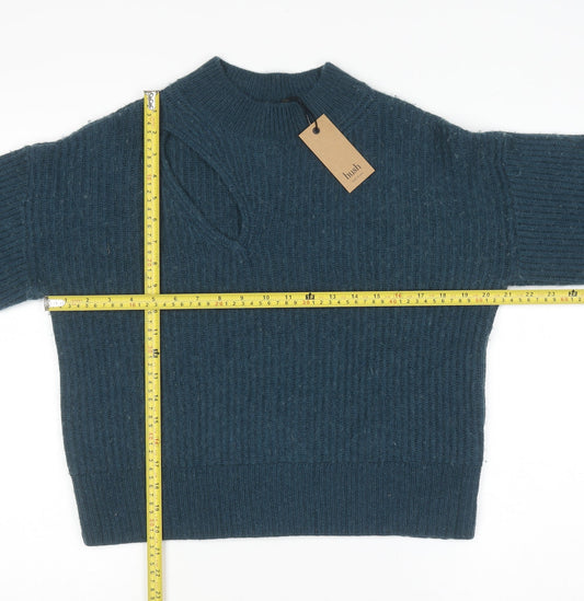 Womens UK Size S Hush Blue Pullover Jumper