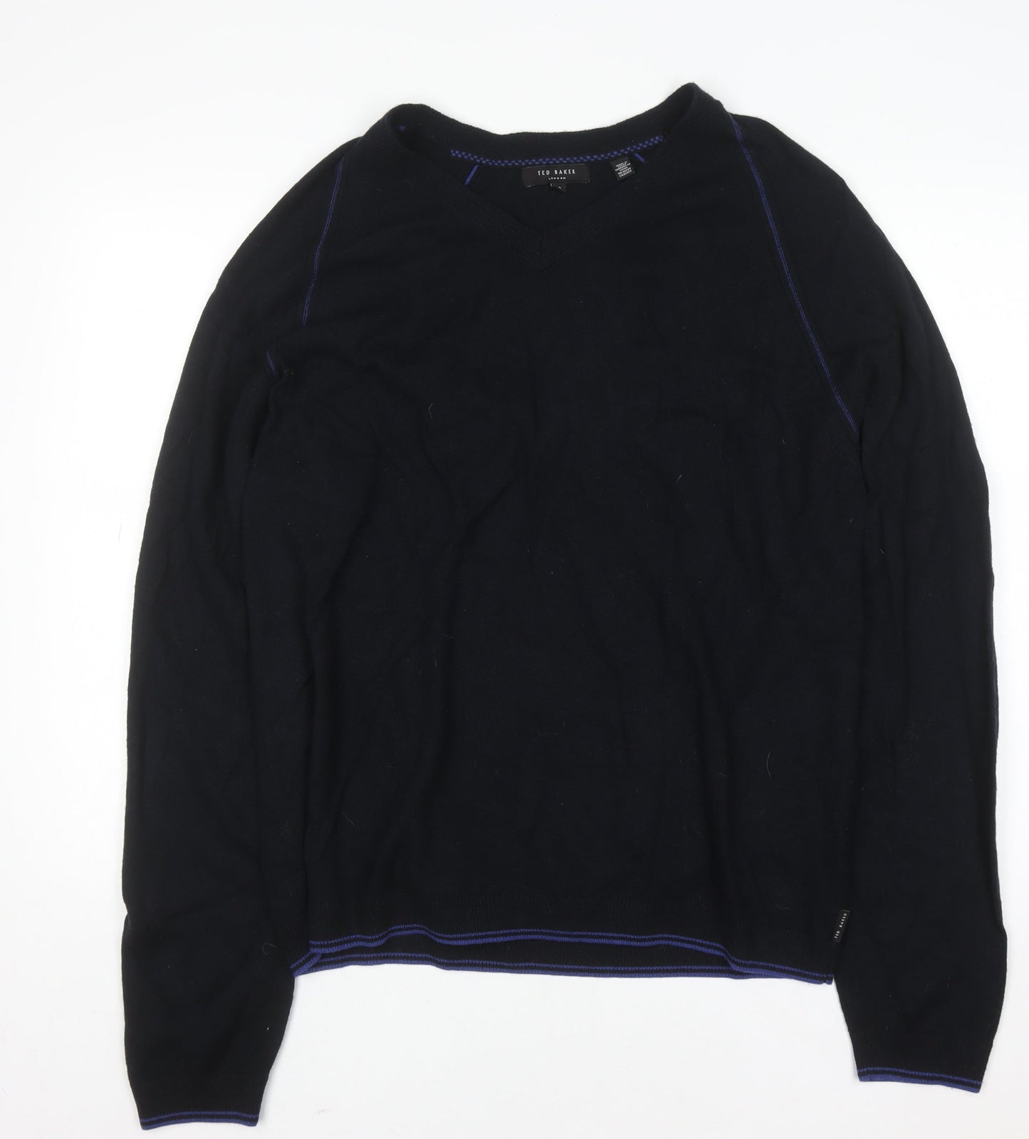 Mens UK Size 4XL Ted Baker Black Pullover Jumper