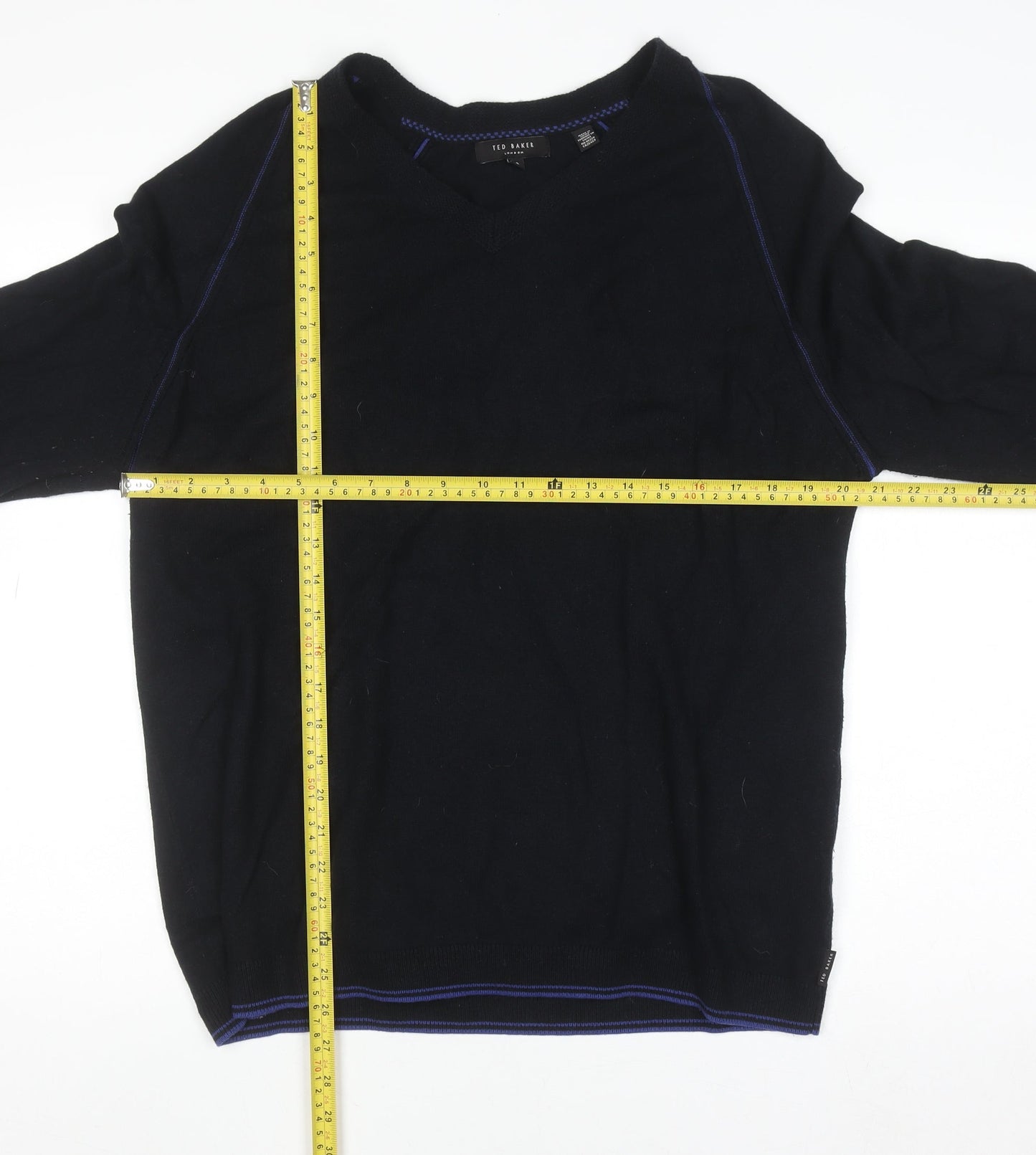 Mens UK Size 4XL Ted Baker Black Pullover Jumper