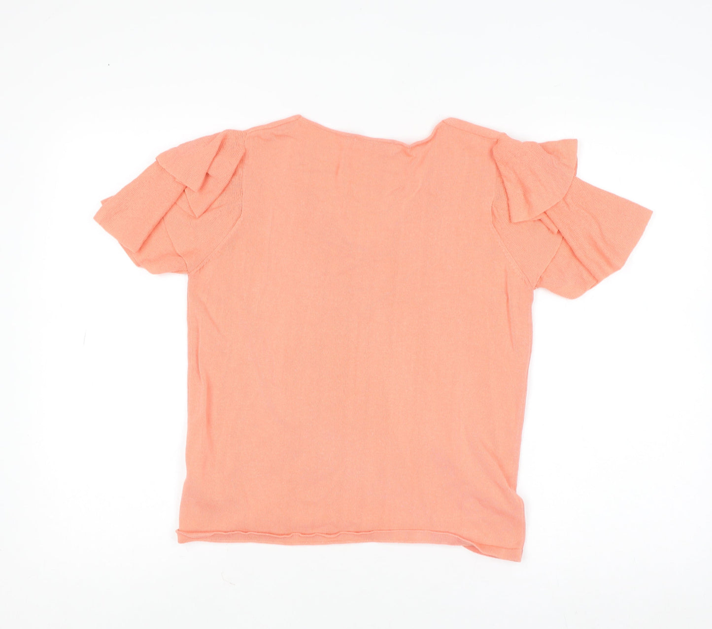 Womens UK Size 12 Marks and Spencer Pink Basic T-Shirt