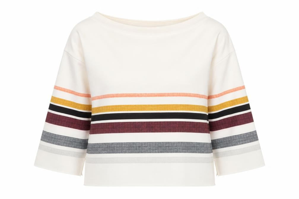 ZARA Women Multicoloured Striped Viscose Pullover Jumper Size 8