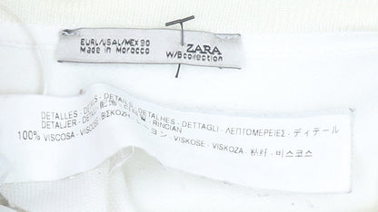 ZARA Women Multicoloured Striped Viscose Pullover Jumper Size 8