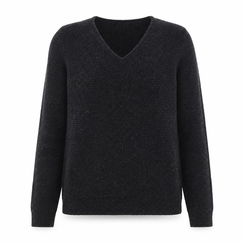 FatFace Womens Black V-Neck Knit Jumper Size 10
