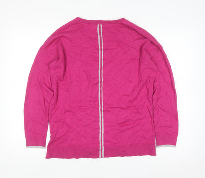 Womens UK Size 14 Joules Pink Pullover Jumper