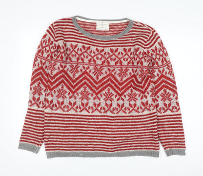 Womens UK Size 12 Springfield Red Pullover Jumper