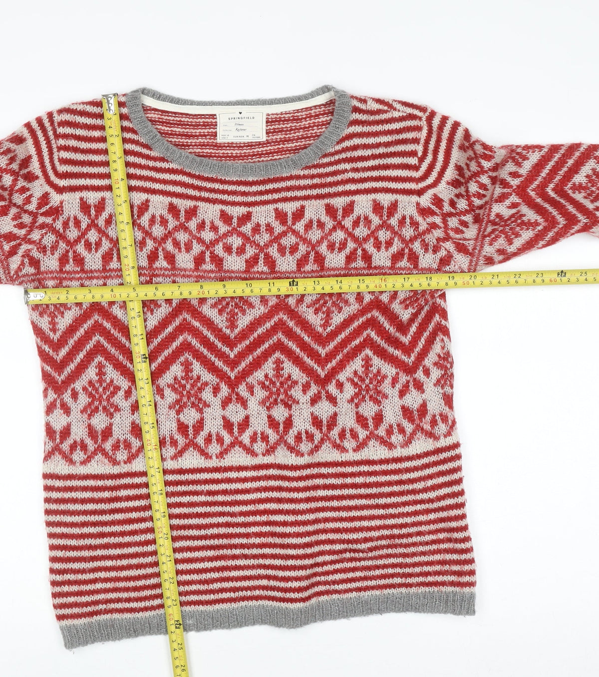 Womens UK Size 12 Springfield Red Pullover Jumper