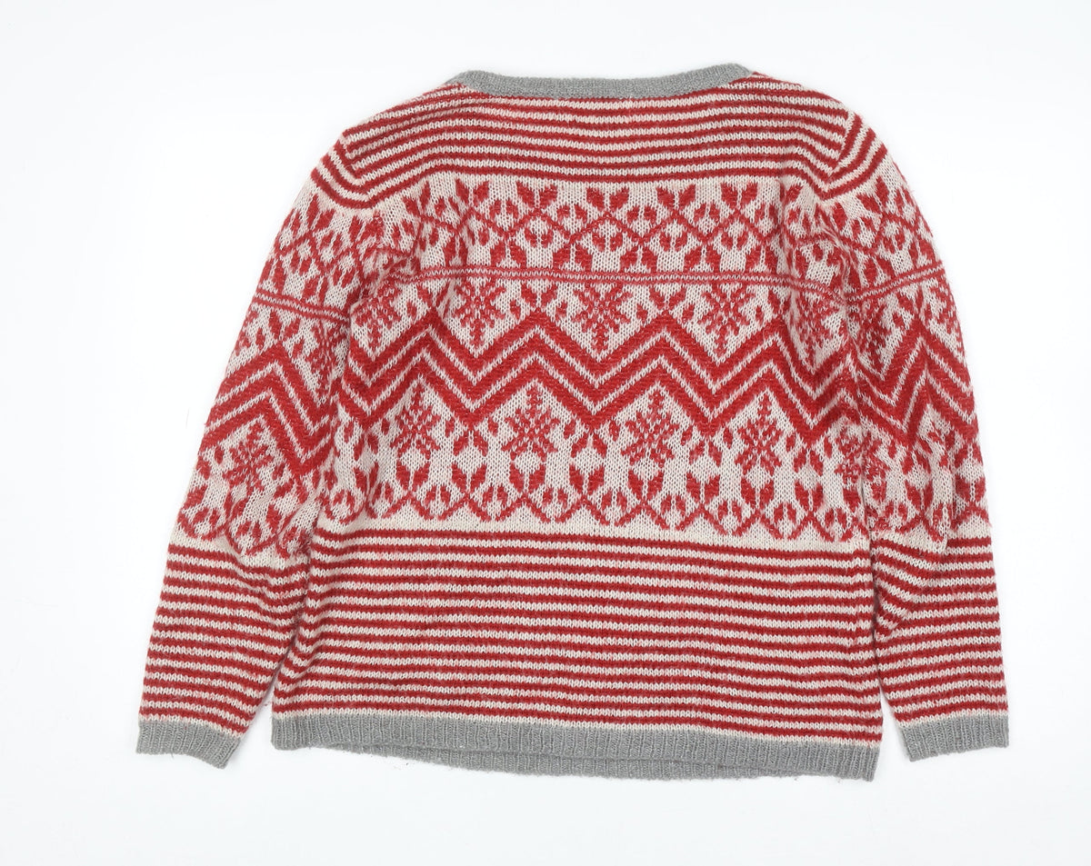 Womens UK Size 12 Springfield Red Pullover Jumper