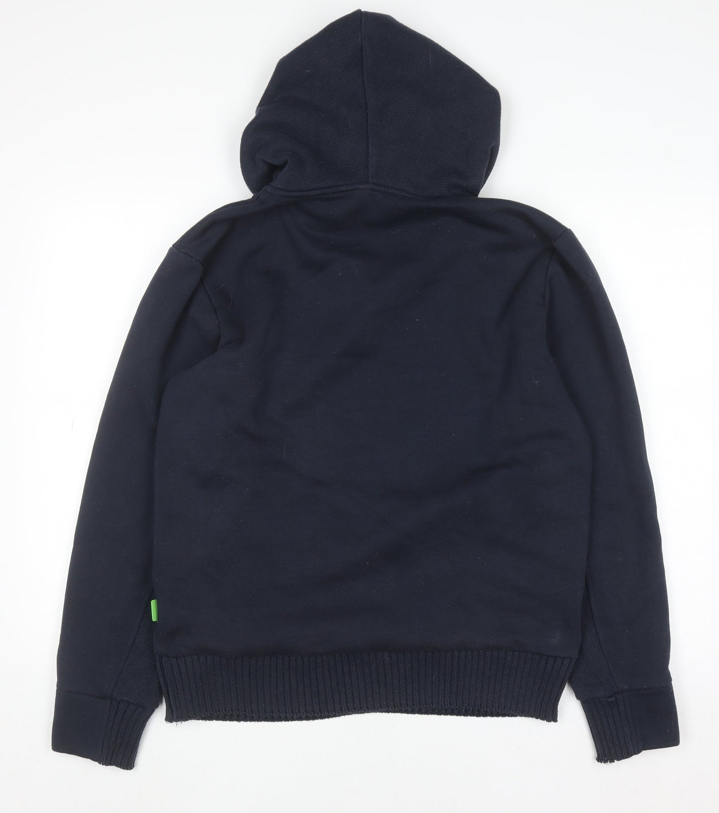 Mens UK Size L HUGO BOSS Blue 1/2 Zip Hoodie