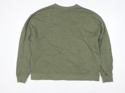 Mens UK Size 2XL Signal Green Pullover Sweatshirt