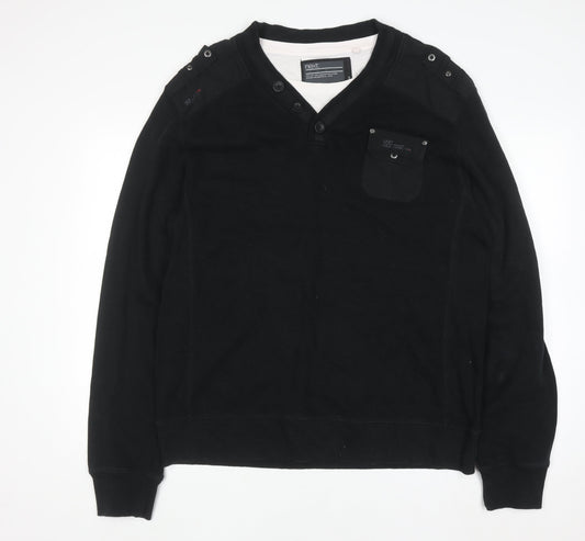 Mens UK Size XL NEXT Black Pullover Jumper