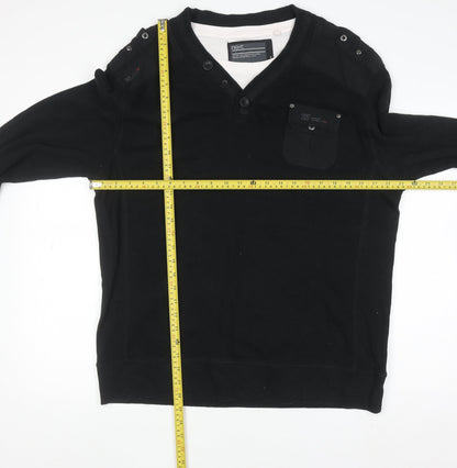 Mens UK Size XL NEXT Black Pullover Jumper