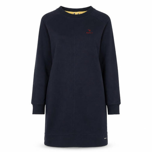 Quba & Co Women Navy Blue Size 10 Long Sleeve Sweatshirt Dress