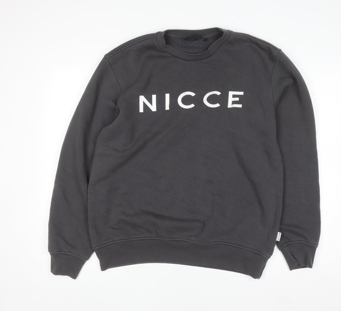 Womens UK Size M NICCE Black Pullover Sweatshirt