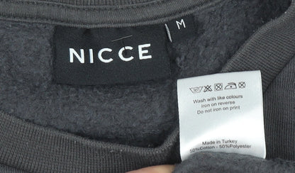 Womens UK Size M NICCE Black Pullover Sweatshirt