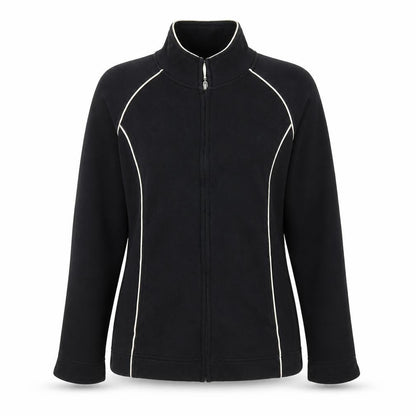 Womens UK Size S The Golf Co Black Full Zip Sweatshirt