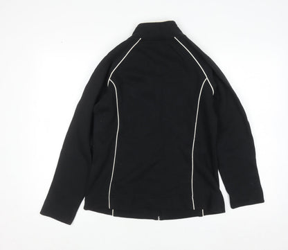 Womens UK Size S The Golf Co Black Full Zip Sweatshirt