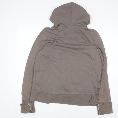 Next Women Brown Graphic Pullover Hoodie Size 18 Cotton Blend