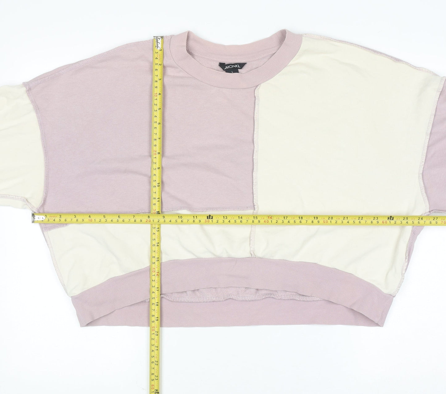 Womens UK Size L Monki Multicoloured Pullover Sweatshirt