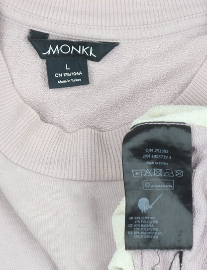 Womens UK Size L Monki Multicoloured Pullover Sweatshirt
