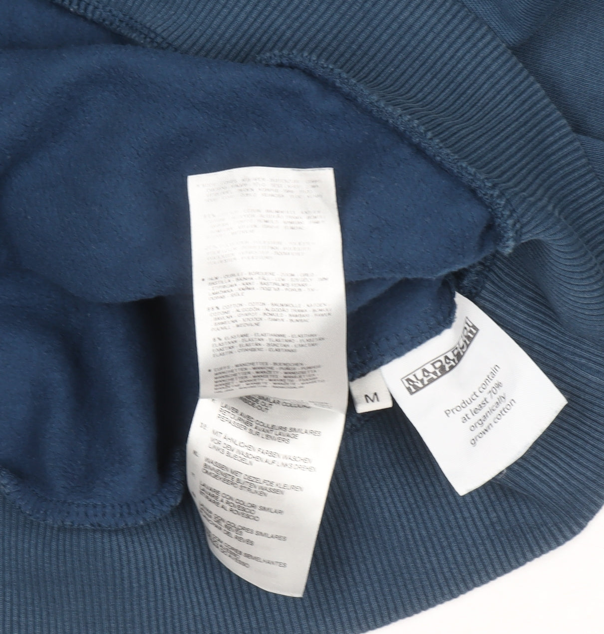 Womens UK Size M Napapijri Blue Pullover Sweatshirt