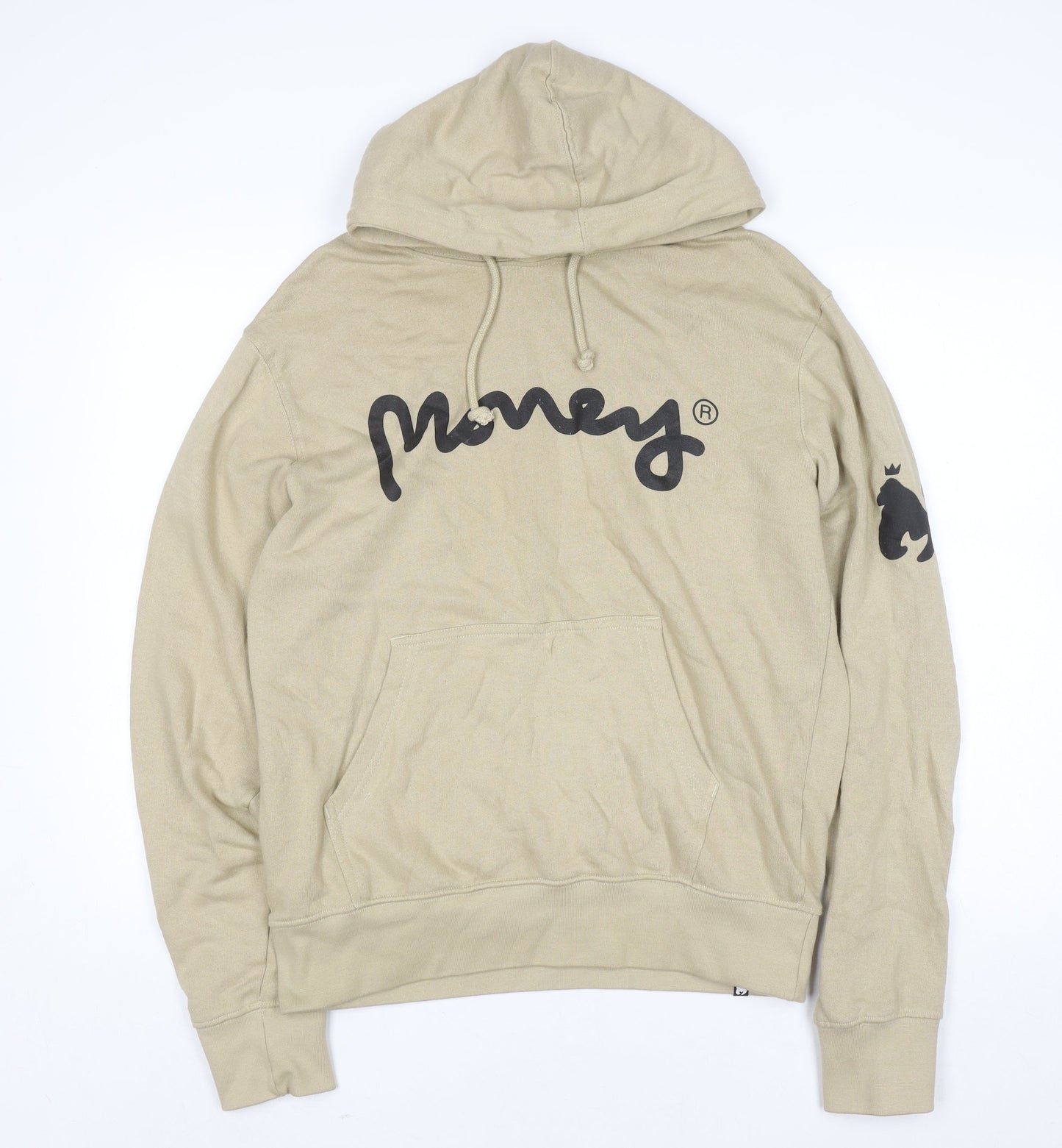 Mens UK Size M Money Beige Pullover Hoodie