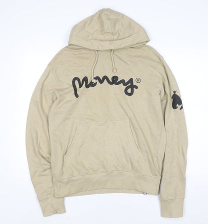 Mens UK Size M Money Beige Pullover Hoodie