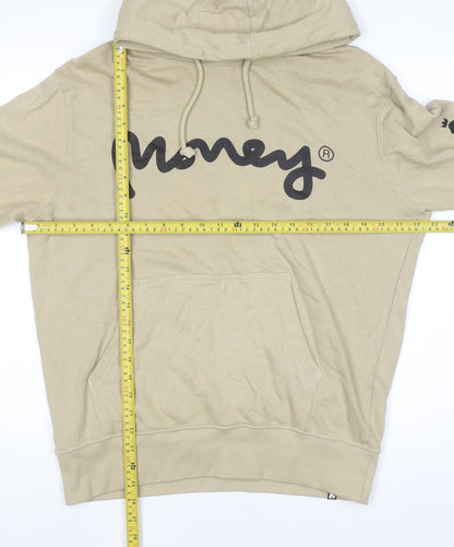 Mens UK Size M Money Beige Pullover Hoodie