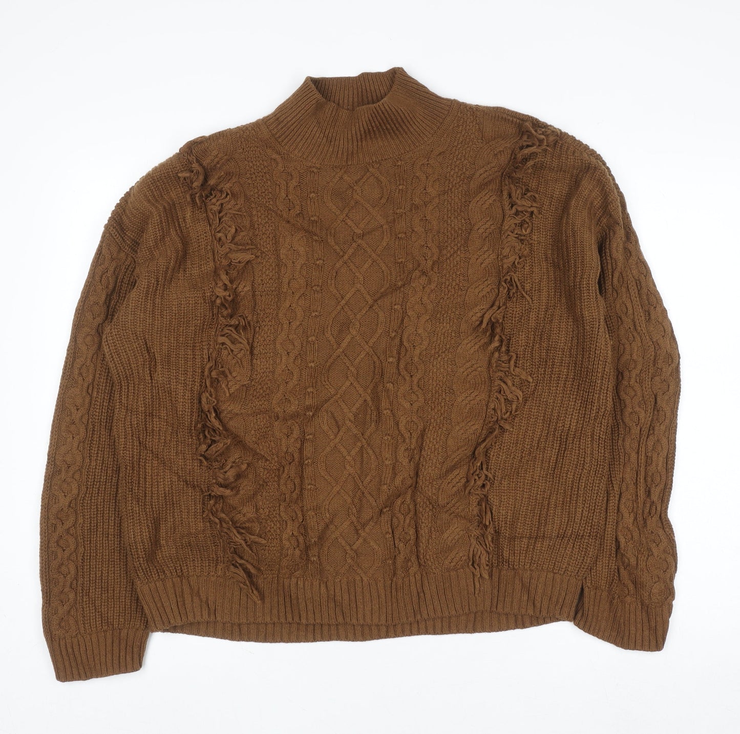 Womens UK Size M Marks and Spencer Brown Pullover Jumper