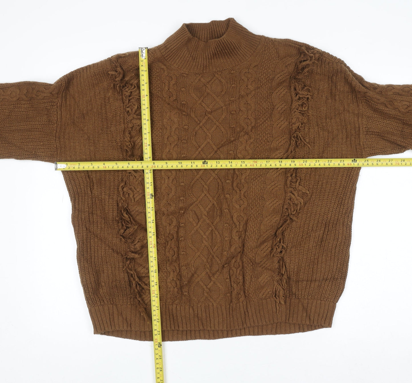 Womens UK Size M Marks and Spencer Brown Pullover Jumper