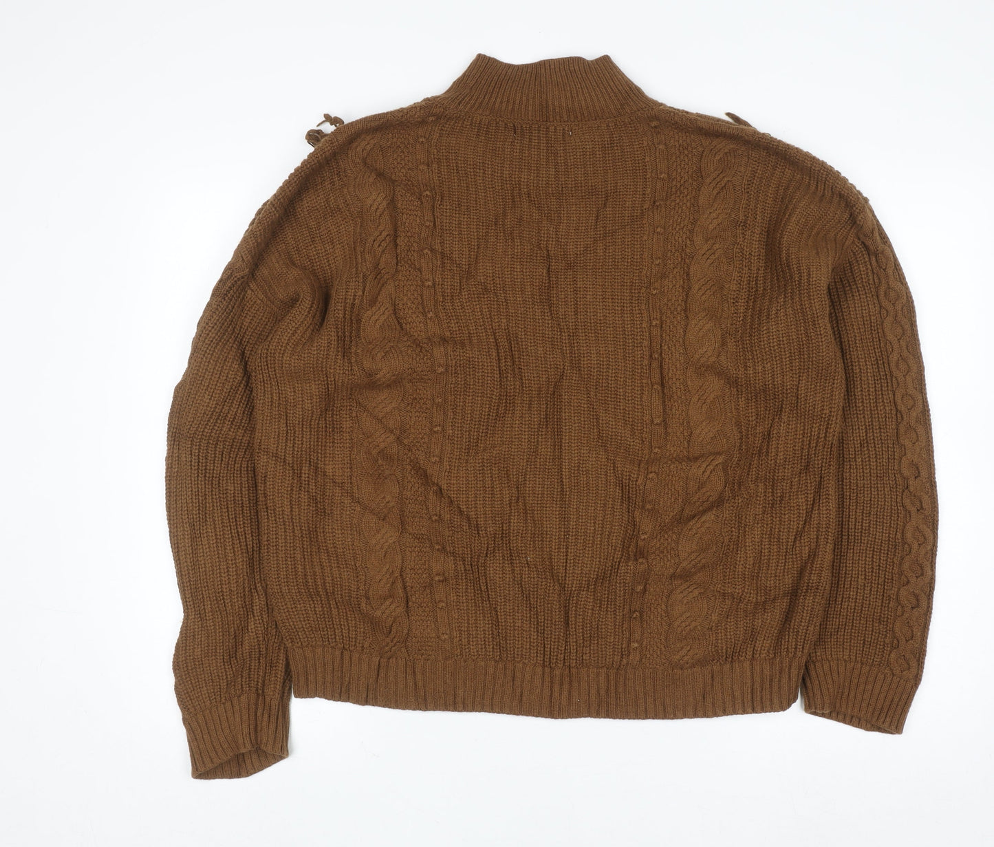 Womens UK Size M Marks and Spencer Brown Pullover Jumper