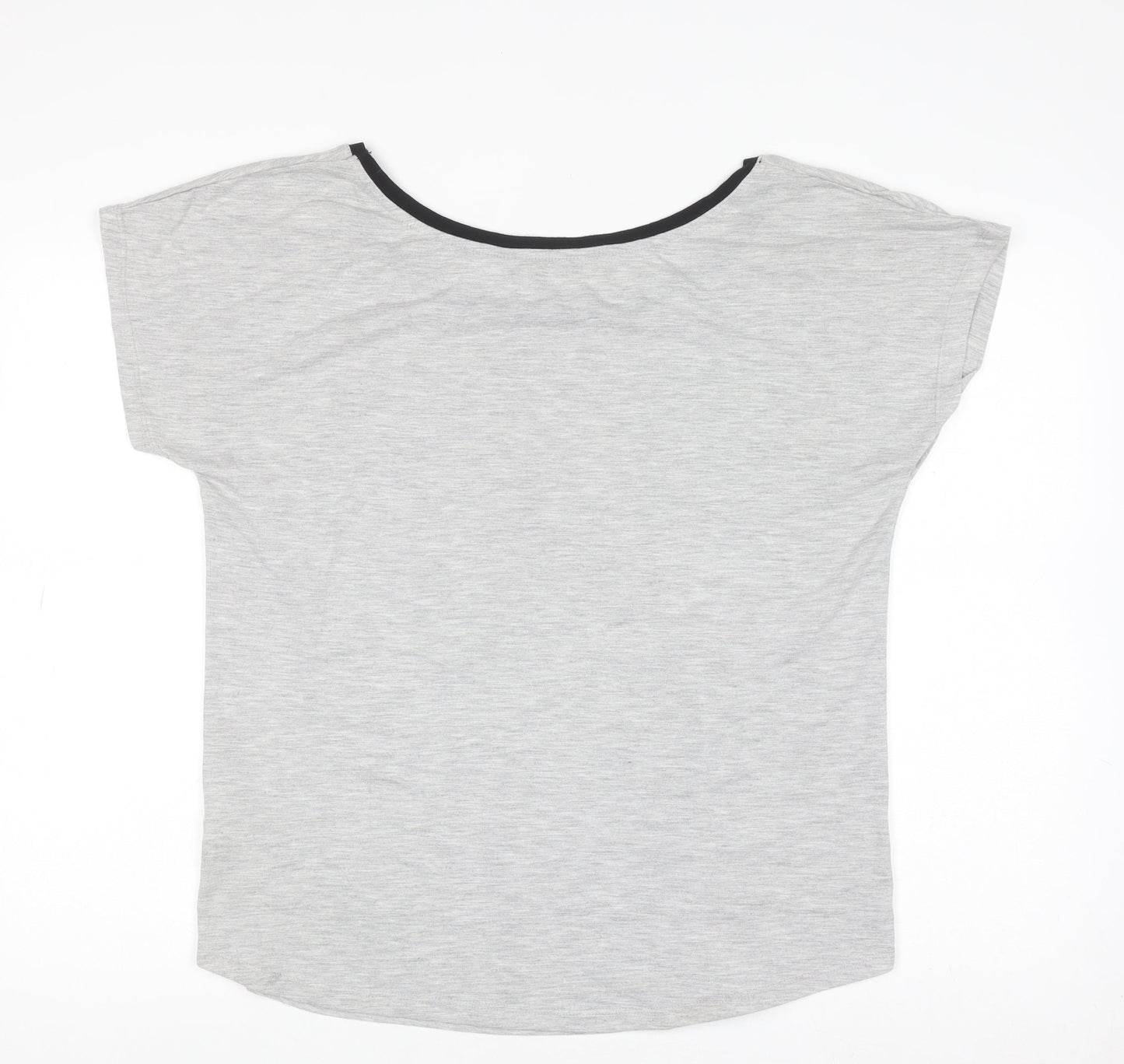 Womens UK Size 16 New Look Grey Basic T-Shirt