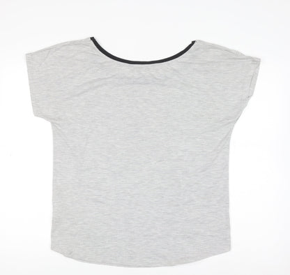 Womens UK Size 16 New Look Grey Basic T-Shirt