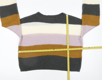 Jacqueline de Yong Women's Multicoloured M Knit Pullover Jumper